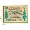 OLD GERMANY EMERGENCY PAPER MONEY - NOTGELD Unterweissbach 1921 10 Pf