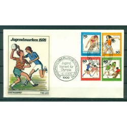 Berlino Ovest  1976 - Y & T n.481/84 - La formazione dei giovani per le Olimpiadi (ii)