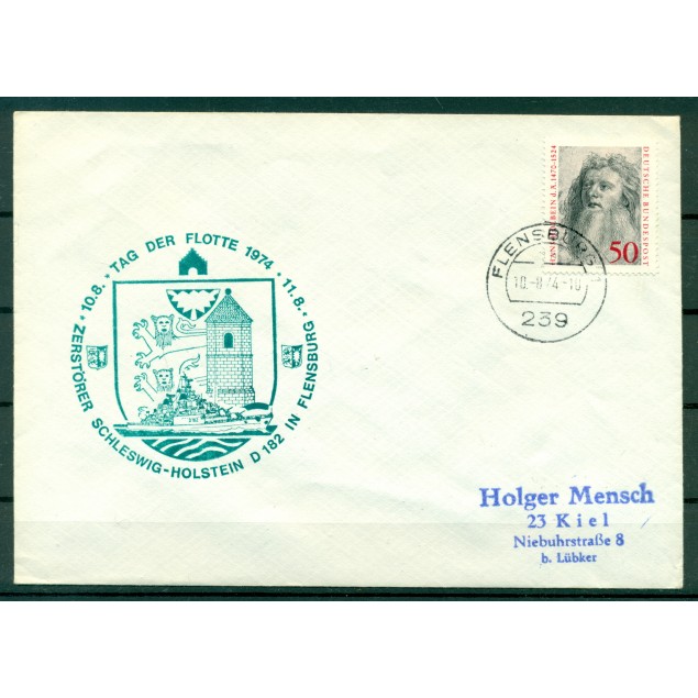 Germany 1974 - Cover destroyer Schleswig-Holstein