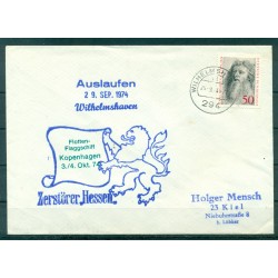 Germany 1974 - Covers destroyer Hessen