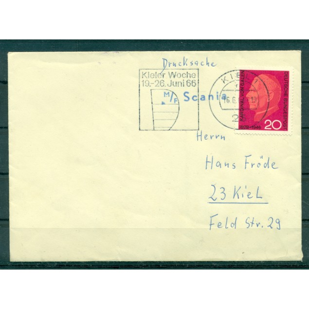 Germany 1966 - Cover ship Scania