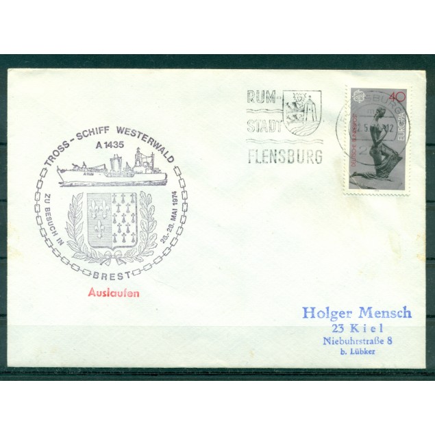 Germany 1974 - Covers transport-ship Westerwald