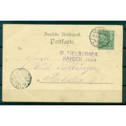 Allemagne  1900 - Michel n. 55 - Série courante sur carte postale