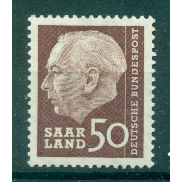 Saarland 1956-57 - Michel n. 393 - Presidente Heuss