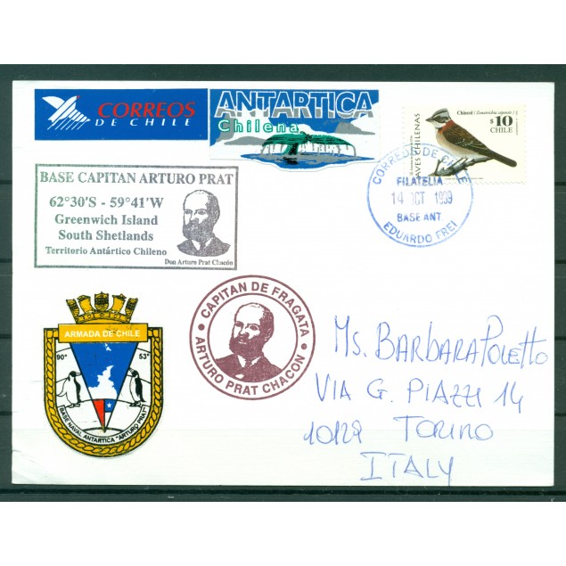 Cile 1999 -  Cartolina postale base Eduardo Frei