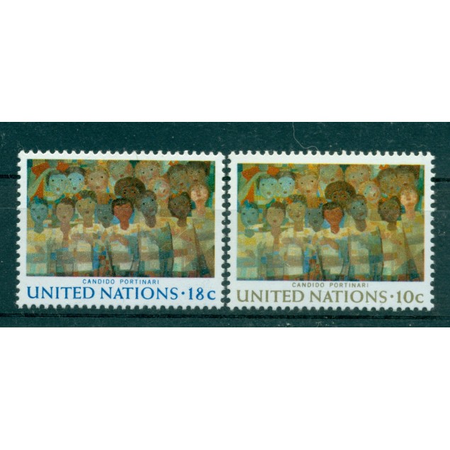 Nations Unies New York 1974 - Michel n. 267/68  -  "Candido Portinari"