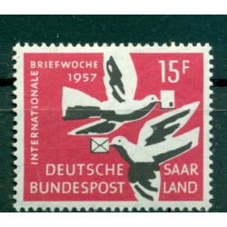 Saarland 1957 - Michel n. 408 - International Week of the letter (Y & T n. 390)