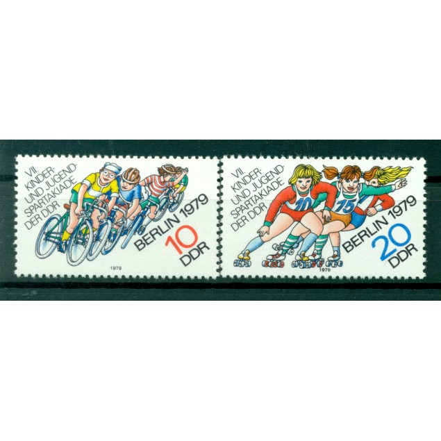 Germany - GDR 1979 - Y & T n. 2098/99 - 7th sport competition (Michel n. 2433/34)