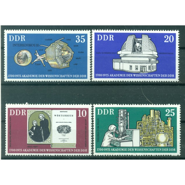 Germany - GDR 1975 - Y & T n. 1741/44 - Academy of Sciences (Michel n. 2061/64)