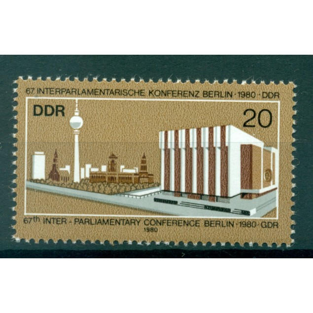 Germany - GDR 1980 - Y & T n. 2204 - Interparliamentary conference (Michel n. 2542)