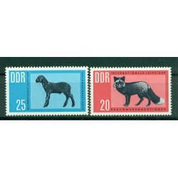 Allemagne - RDA 1963 - Y & T n. 652/53 - Animaux à fourrure (Michel n. 945/46)