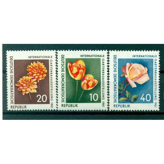 Germany - GDR 1961 - Y & T n. 556/58 -International Horticultural Exhibition (Michel n. 854/56)