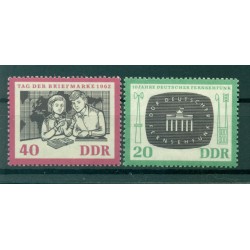 Allemagne - RDA 1962 - Y & T n. 635/36 - Journée du Timbre (Michel n. 923/24)