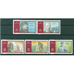 Germania - RDT 1970 - Y& T n. 1250/54 - Lenin (Michel n. 1557/61)