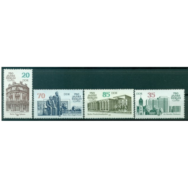 Germany - GDR 1987 - Y & T n. 2691/94 - Berlin (Michel n. 3071/74)