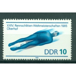 Allemagne - RDA 1985 - Y & T n. 2552 - Championnats du monde de luge (Michel n. 2923)