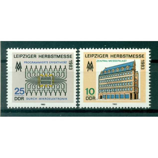 Germany - GDR 1983 - Y & T n. 2465/66 - Leipzig Fall Fair (Michel n. 2822/23)