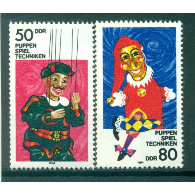 Allemagne - RDA 1984 - Y & T n. 2508/09 - Théâtre de marionnettes  (Michel n. 2876/77)