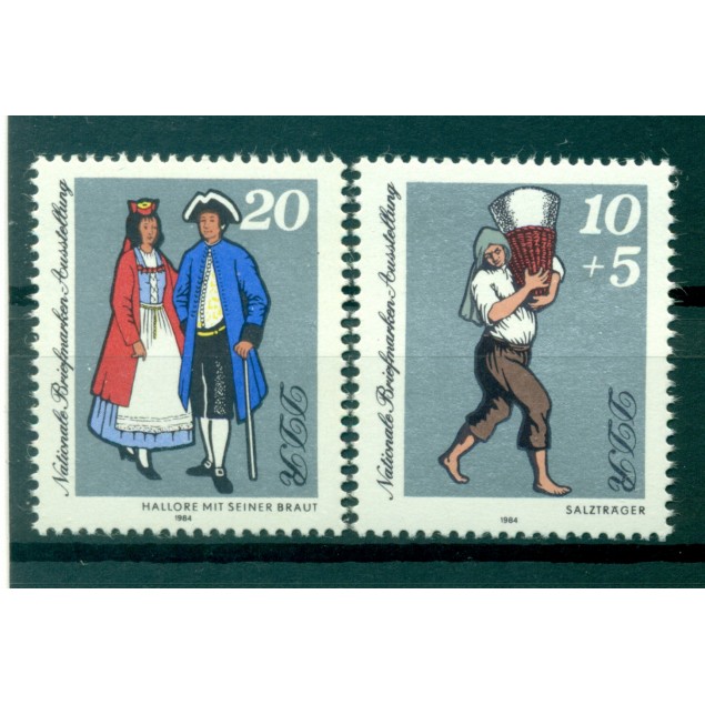 Germany - GDR 1984 - Y & T n. 2514/15 - National philatelic exhibit (Michel n. 2882/83)