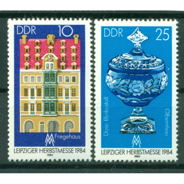 Germany - GDR 1984 - Y & T n. 2522/23 - Leipzig Fall Fair (Michel n. 2891/92)