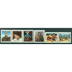 Allemagne - RDA 1968 - Y & T n. 1089/94 - Tableaux  (Michel n. 1393/98)