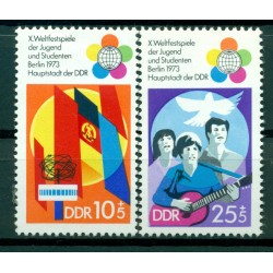 Allemagne - RDA 1973 - Y & T n. 1527/28 - Festival mondial de la jeunesse (Michel n. 1829/30)