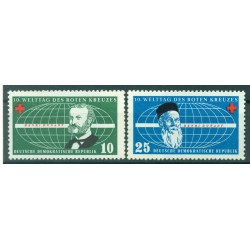 Germany - GDR 1957 - Y & T n. 297/98 - Red Cross (Michel n. 572/73)