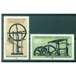 Germany - GDR 1985 - Y & T n. 2581/82 - Old steam engines (Michel n. 2957/58)