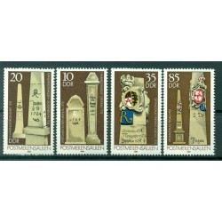Allemagne - RDA 1984 - Y & T n. 2486/89 - Colonnes de millages postales  (Michel n. 2853/56)