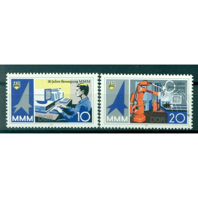 Germania - RDT 1987 - Y& T n. 2746/47 - MMM (Michel n. 3132/33)