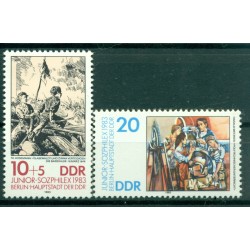 Germania - RDT 1983 - Y& T n. 2455/56 - "Junior-Sozphilex '83" (Michel n. 2812/13)