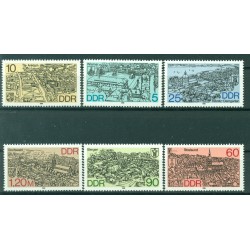 Germany - GDR 1988 - Y & T n. 2772/77 - District capitals (Michel n. 3161/66)