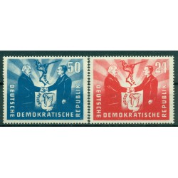 Allemagne - RDA 1951 - Y & T n. 36/37 - Visite du président polonais Bierut (Michel n. 284/85)
