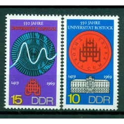 Germania - RDT 1969 - Y& T n. 1212/13 - Università di Rostock (Michel n. 1519/20)