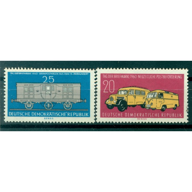 Germany - GDR 1960 - Y & T n. 504/05 - Stamp Day (Michel n. 789/90)