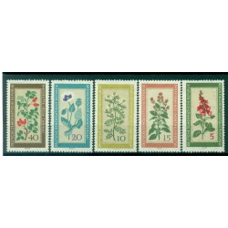 Germania - RDT 1960 - Y& T n. 471/75 - Flora officinale (Michel n. 757/61)