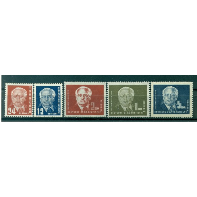 Allemagne - RDA 1952-53 - Y & T n. 69/72A - Série courante (Michel n. 251/55)
