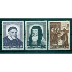 Vatican 1960 - Mi. n. 360/362 - Saints Vincent de Paul & Louise de Marillac
