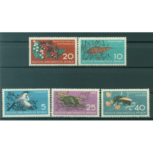 Germany - GDR 1959 - Y & T n. 403/07 - Nature protection (Michel n. 688/92)