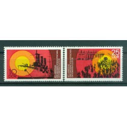 Germany - GDR 1977 - Y & T n. 1931/32 - October Revolution (Michel n. 2259/60)