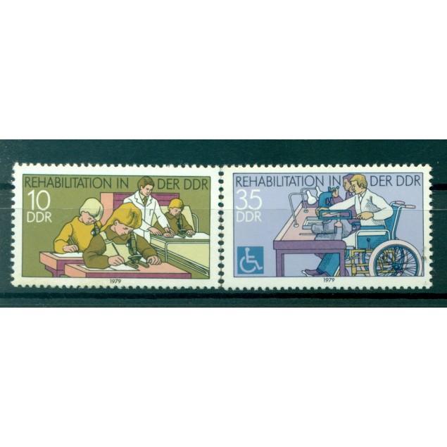 Allemagne - RDA 1979 - Y & T n. 2096/97 - Réhabilitation  (Michel n. 2431/32)