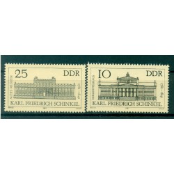 Germany - GDR 1981 - Y & T n. 2276/77 - Karl Friedrich Schinkel (Michel n. 2619/20)