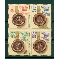 Germany - GDR 1984 - Y & T n. 2516/19 - Historical seals (Michel n. 2884/87)