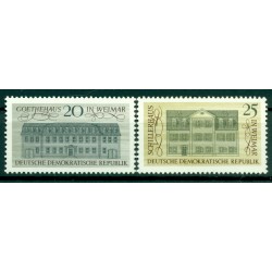 Allemagne - RDA 1967 - Y & T n. 1026/27 - Maisons célèbres à Weimar  (Michel n. 1329/30)
