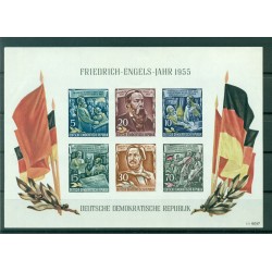 Allemagne - RDA 1955 - Y & T feuillet n. 7 - Friedrich Engels (Michel n. 13)