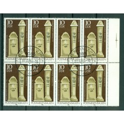 Germania - RDT 1984 - Y& T n. 2486 - Colonne di chilometraggio postale (Michel n. 2853 I + II)