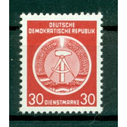 Allemagne - RDA 1954 - Y & T n. 11 timbres de service - Armoiries (Michel n. 11 x)