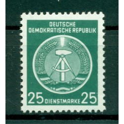 Allemagne - RDA 1954 - Y & T n. 10 timbres de service - Armoiries (Michel n. 10 x)
