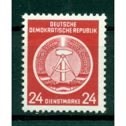 Allemagne - RDA 1954 - Y & T n. 9 timbres de service - Armoiries (Michel n. 9 x)