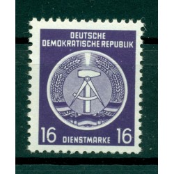 Germania - RDT 1954 - Y & T n. 7 francobolli di servizio - Stemmi (Michel n. 7 x)